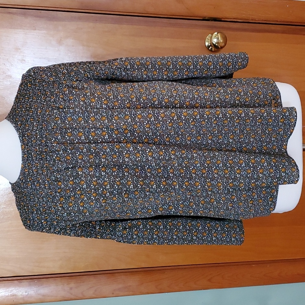 FINAL SALE: Michael Kors A-line Smocked Top Rayon Blouse - Size M